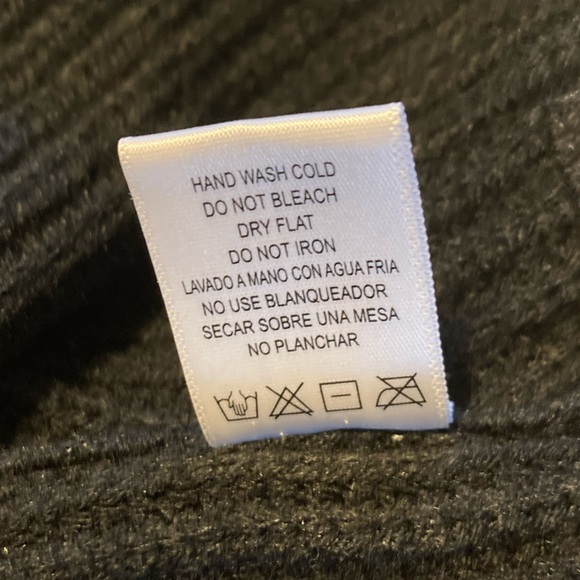 Grommet Crew Neck Sweater, black, size medium - Picture 8 of 9